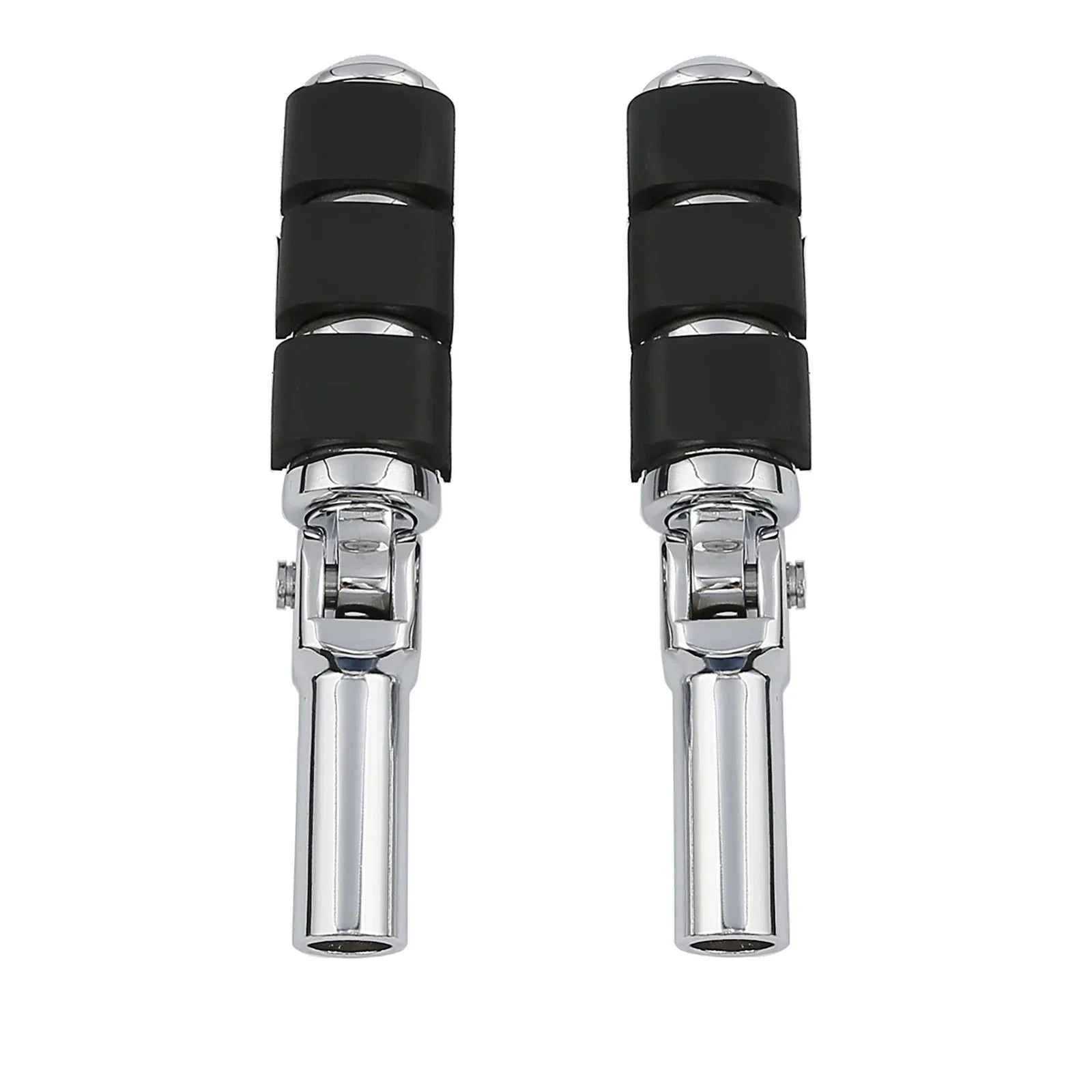 Slim Chrome Rear Foot Pegs Mount for Harley Softail Cross Bones (2008-2017)