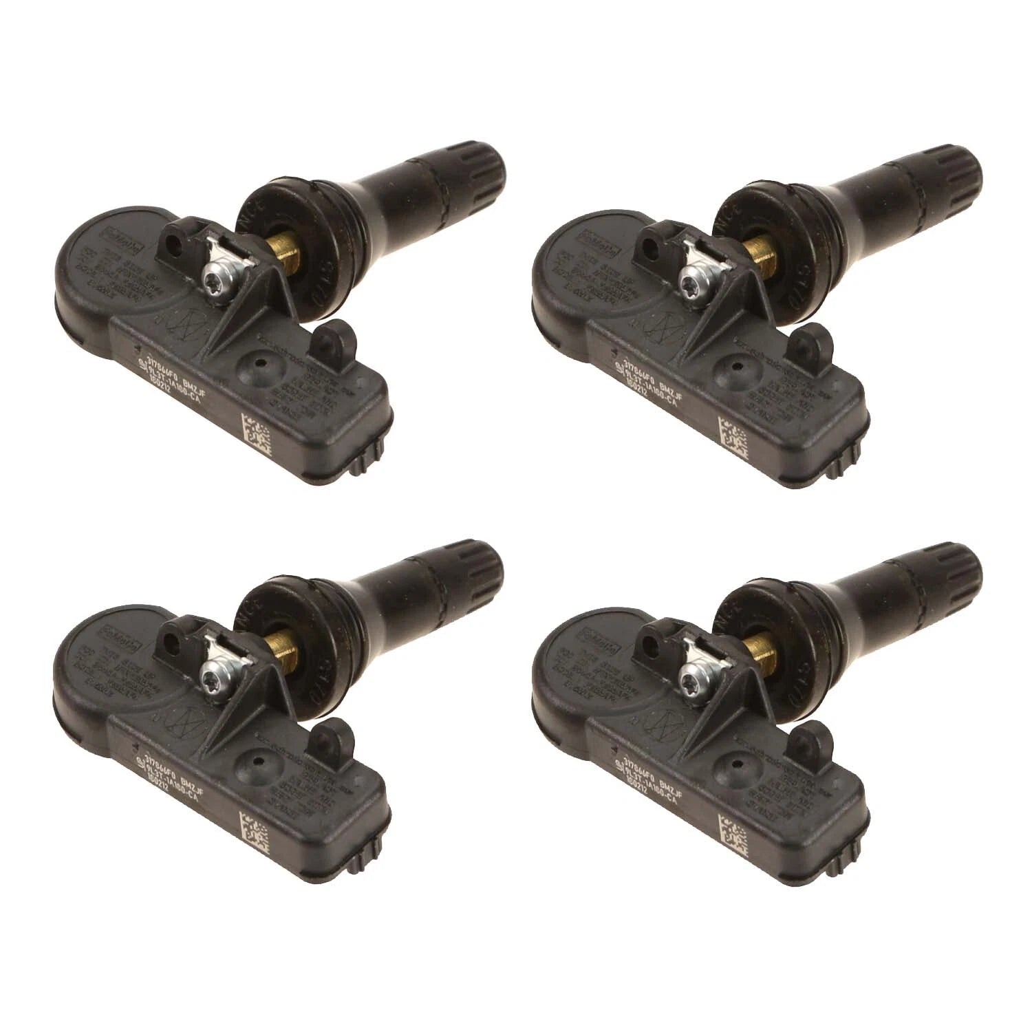Set of 4 Tire Pressure Monitoring System Sensors for Ford Lincoln (OEM)