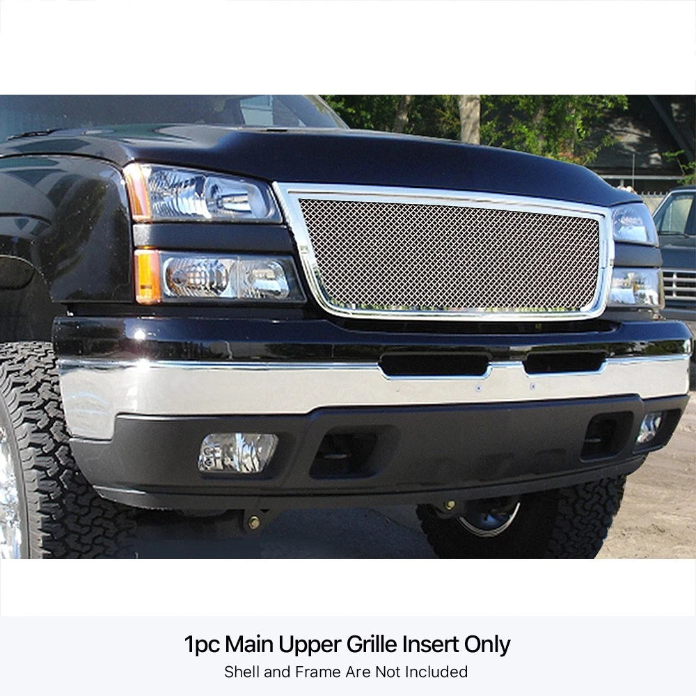 Chrome Mesh Grille for Chevy Silverado 2500 3500 HD (2005-2007)