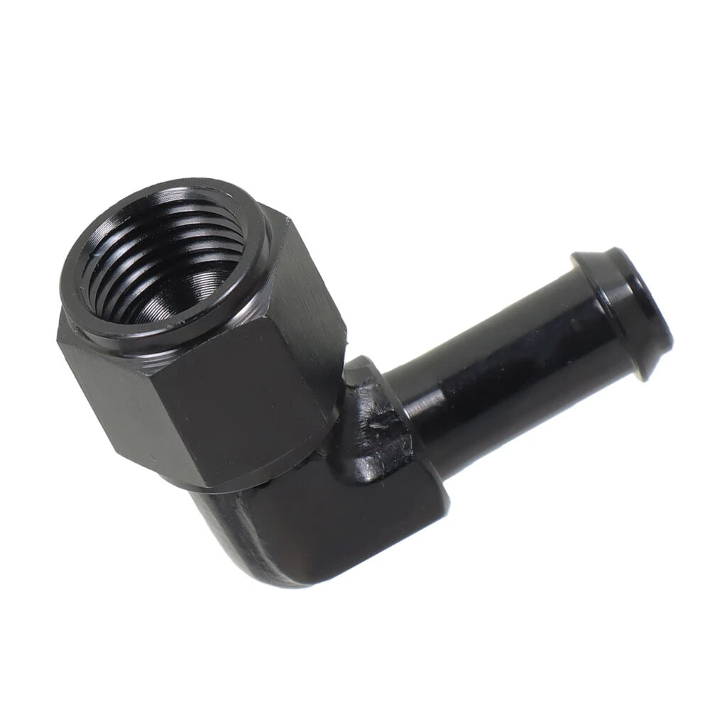 6 AN Female Swivel to 3/8" Barb Fitting Adapter 90 Degree