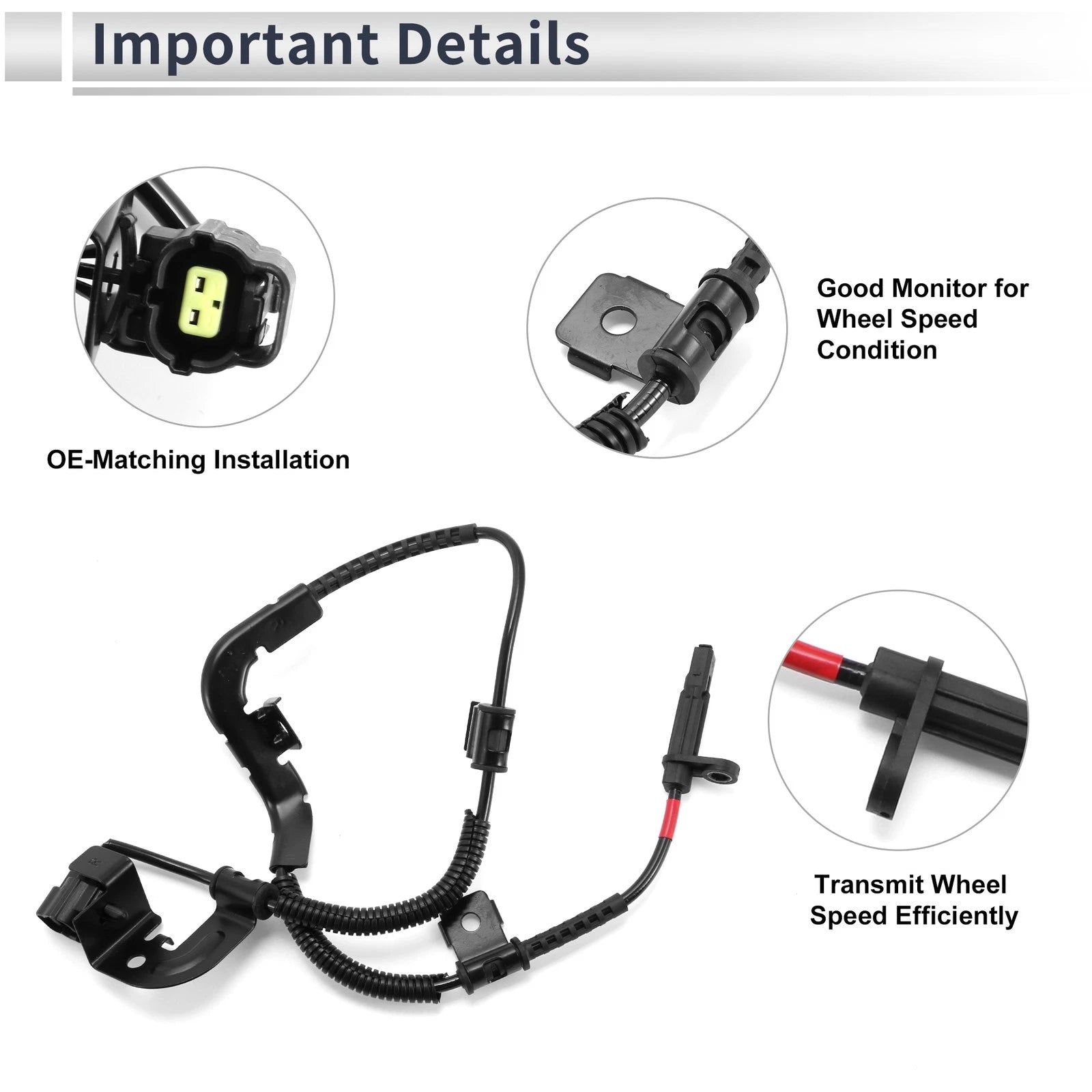 ABS Wheel Speed Sensor No. 956804D100 for Hyundai Entourage (2007–2009)