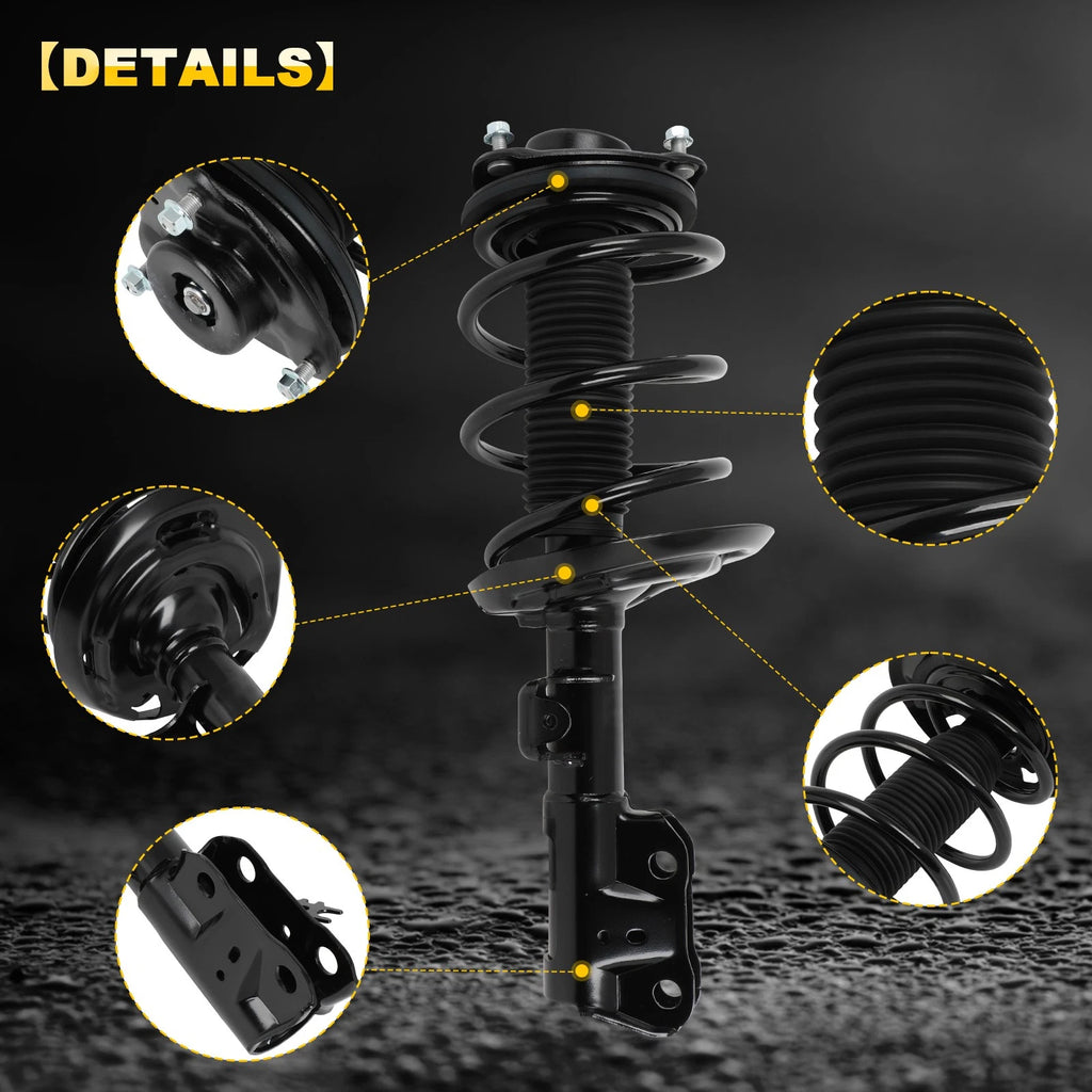 Set of 2 Front Complete Struts with Coil Springs for Toyota Camry (2018–2023)