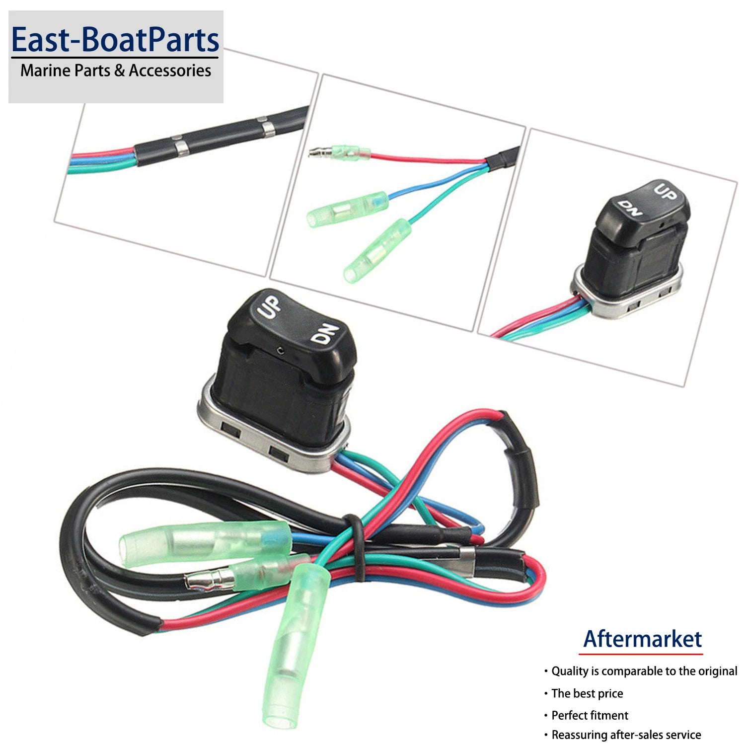 Power Trim Tilt Switch 87-18286A43 for Mercury Remote Control Box (1987–1987)
