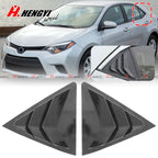 Glossy Black Side Window Louver Cover Trim for Toyota Corolla (2014–2018)