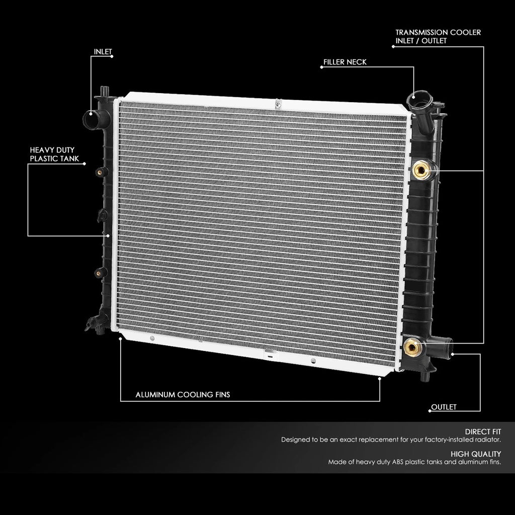 Aluminum Radiator for Ford Escort/Mercury Tracer (1991–2002) DPI 1273