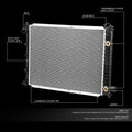 Aluminum Radiator for Ford Escort/Mercury Tracer (1991–2002) DPI 1273