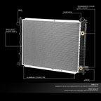 Aluminum Radiator for Ford Escort/Mercury Tracer (1991–2002) DPI 1273
