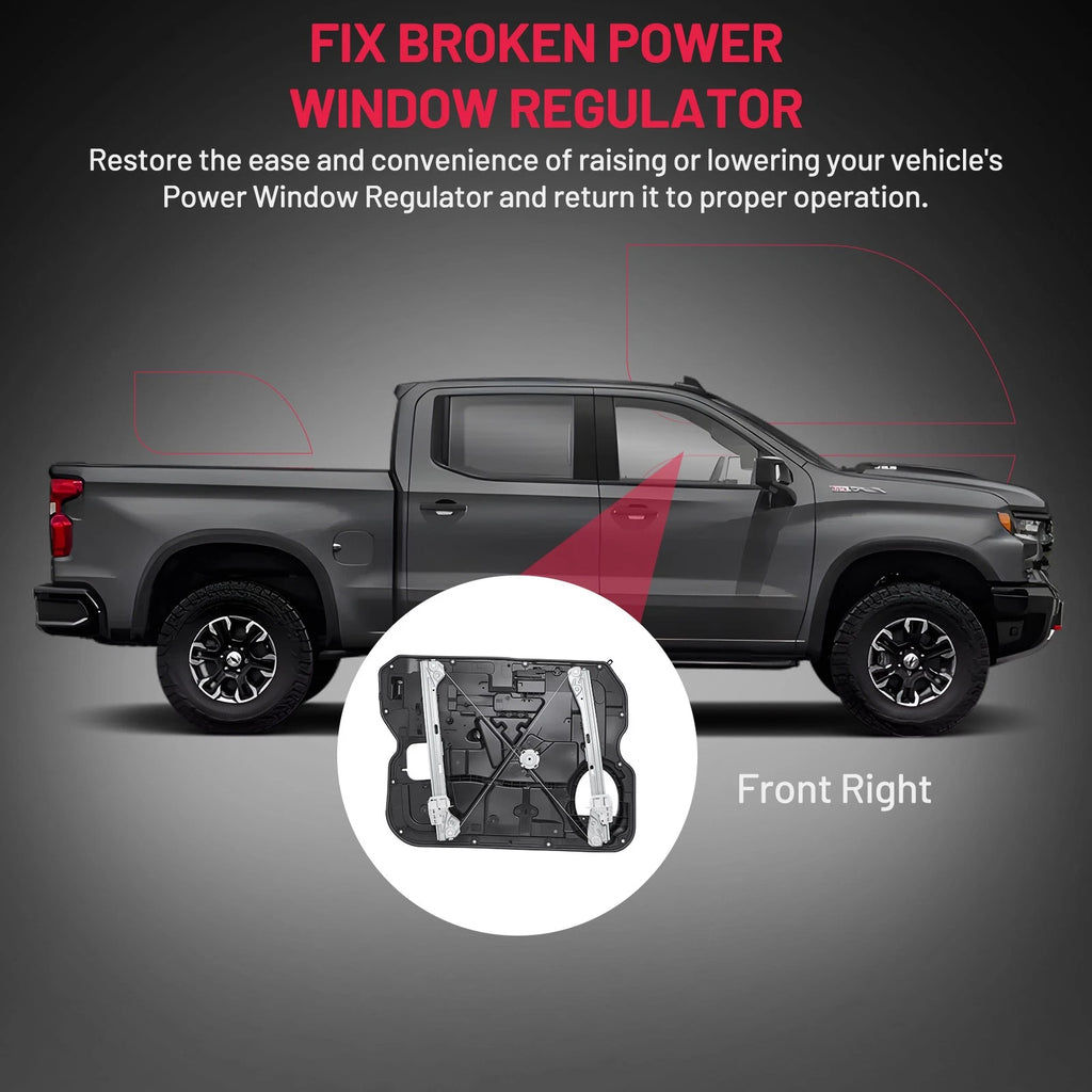 Front Passenger Side Window Regulator for Ram 3500 (2011–2012)