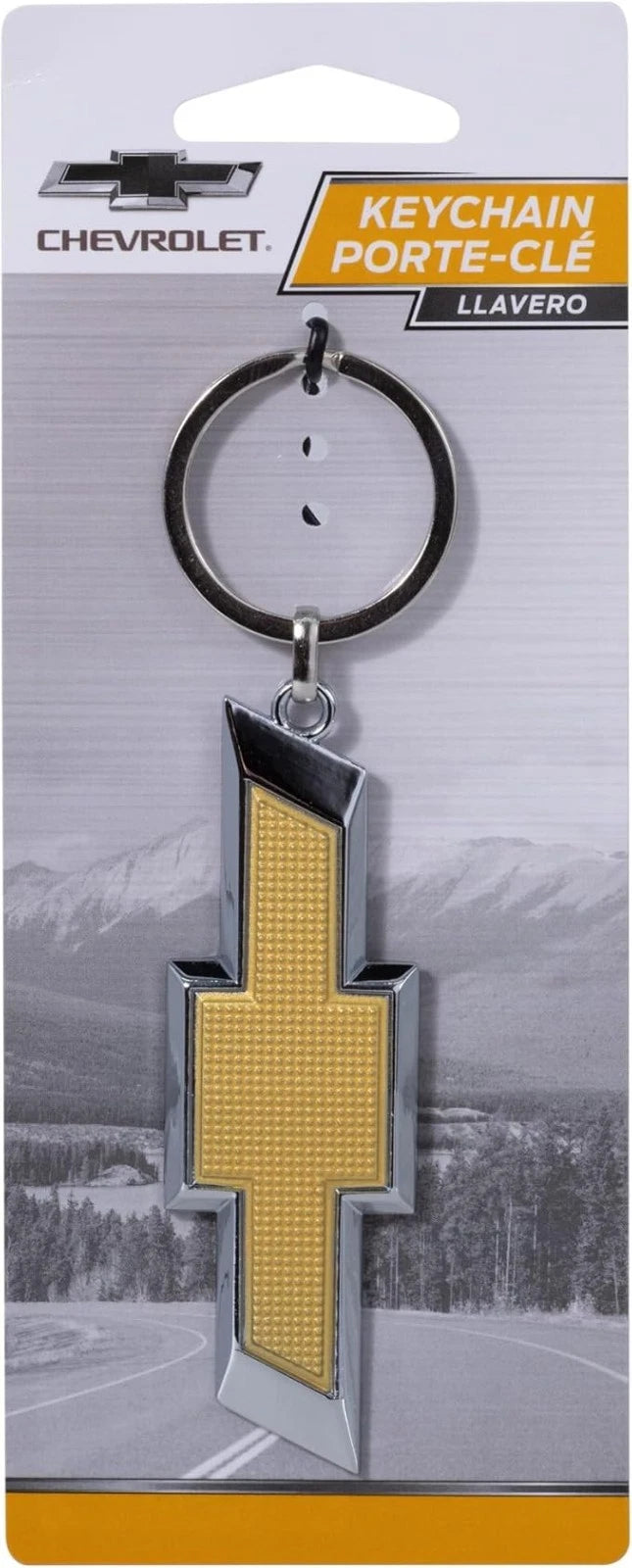 Chevrolet Keychain Gold 3D Textured for Chevrolet (Licensed)