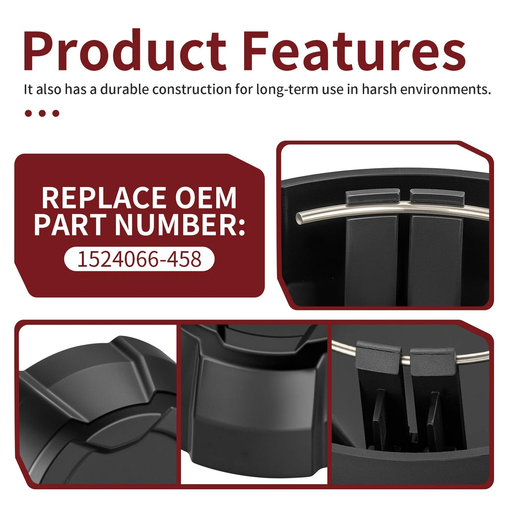 Matte Black Rim Cap for Polaris Ranger SP 570 Crew (2022–2025) 1524066-458