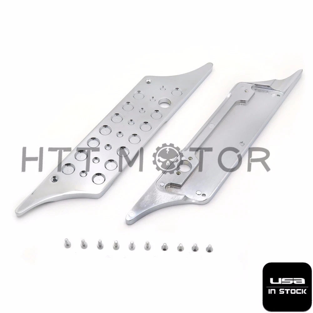 Chrome CNC Billet Hard Bag Latch Cover for Harley Touring (1993–2013)
