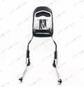 Chrome Flame Detachable Sissy Bar Backrest & Luggage Rack for Harley Softail