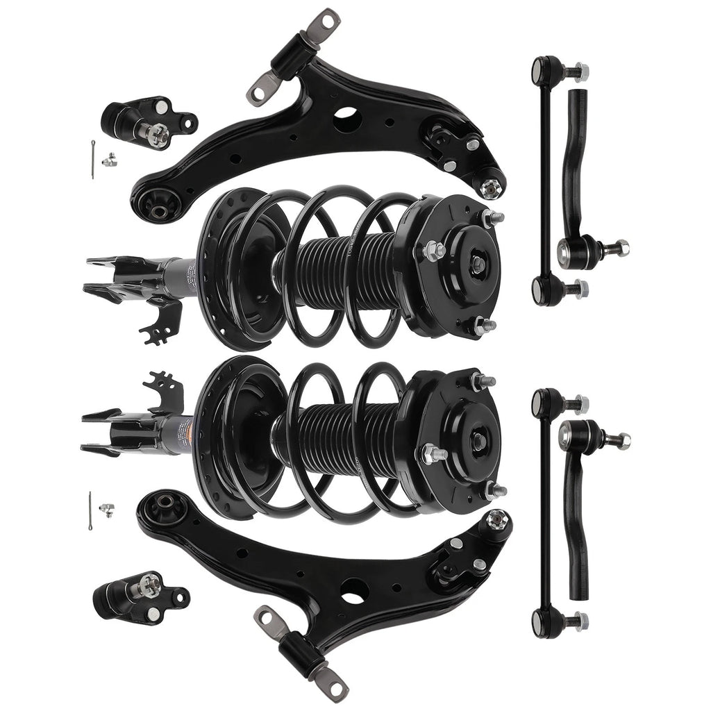 Front Struts Control Arm Sway Bar Tie Rod Kit for Toyota Camry (2012–2017)