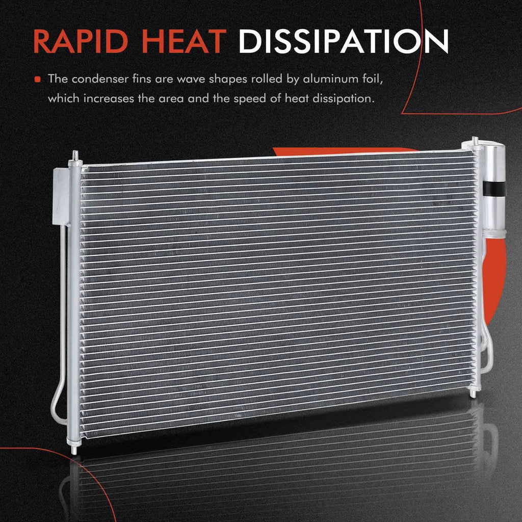 A/C Condenser with Receiver Drier for Nissan Quest (2004-2009)
