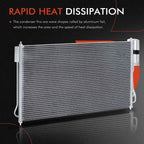 A/C Condenser with Receiver Drier for Nissan Quest (2004-2009)