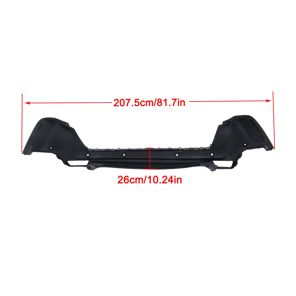 Rear Bumper Lower Fascia with 6 Sensor Holes for Jeep Cherokee (2019–2023)