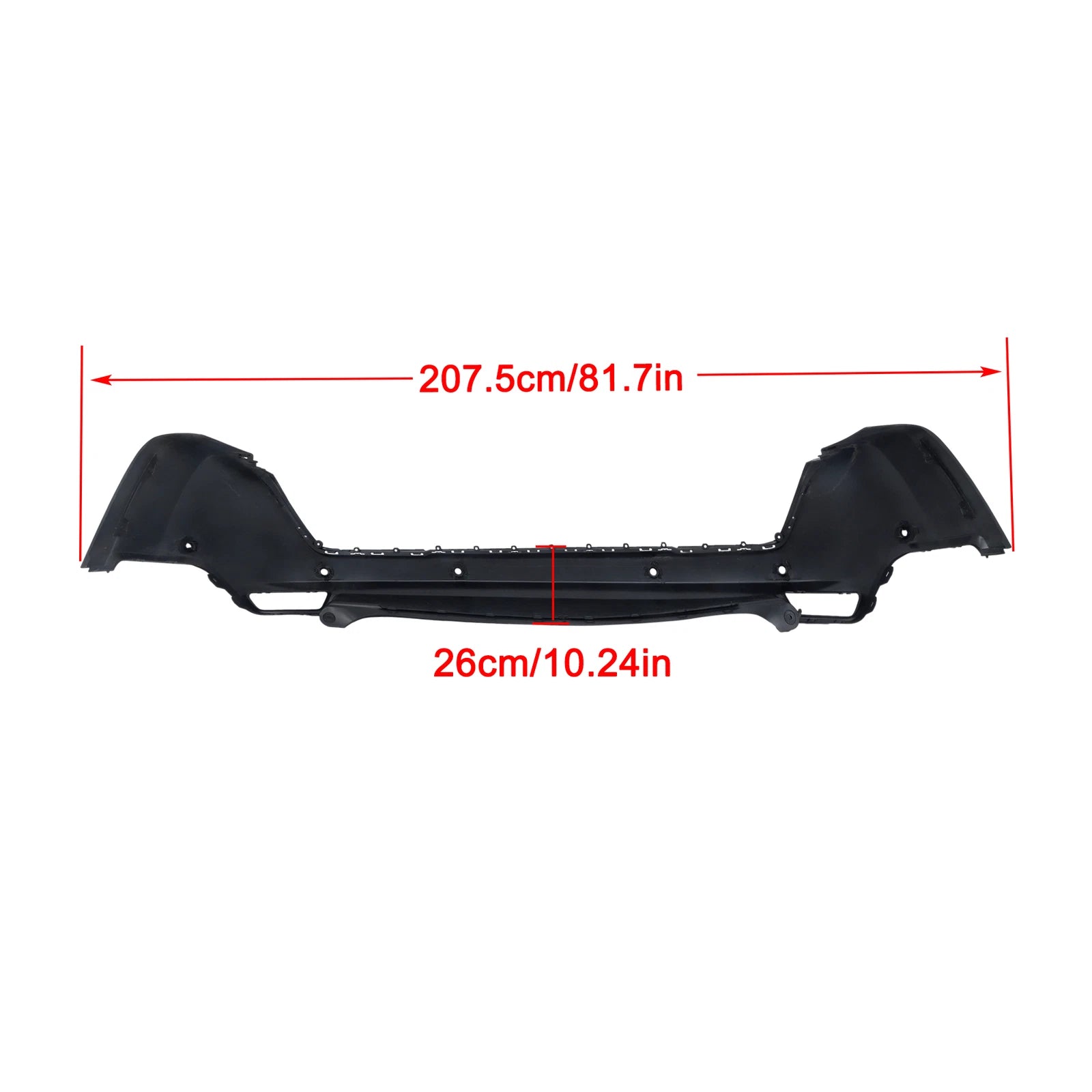 Rear Bumper Lower Fascia with 6 Sensor Holes for Jeep Cherokee (2019–2023)