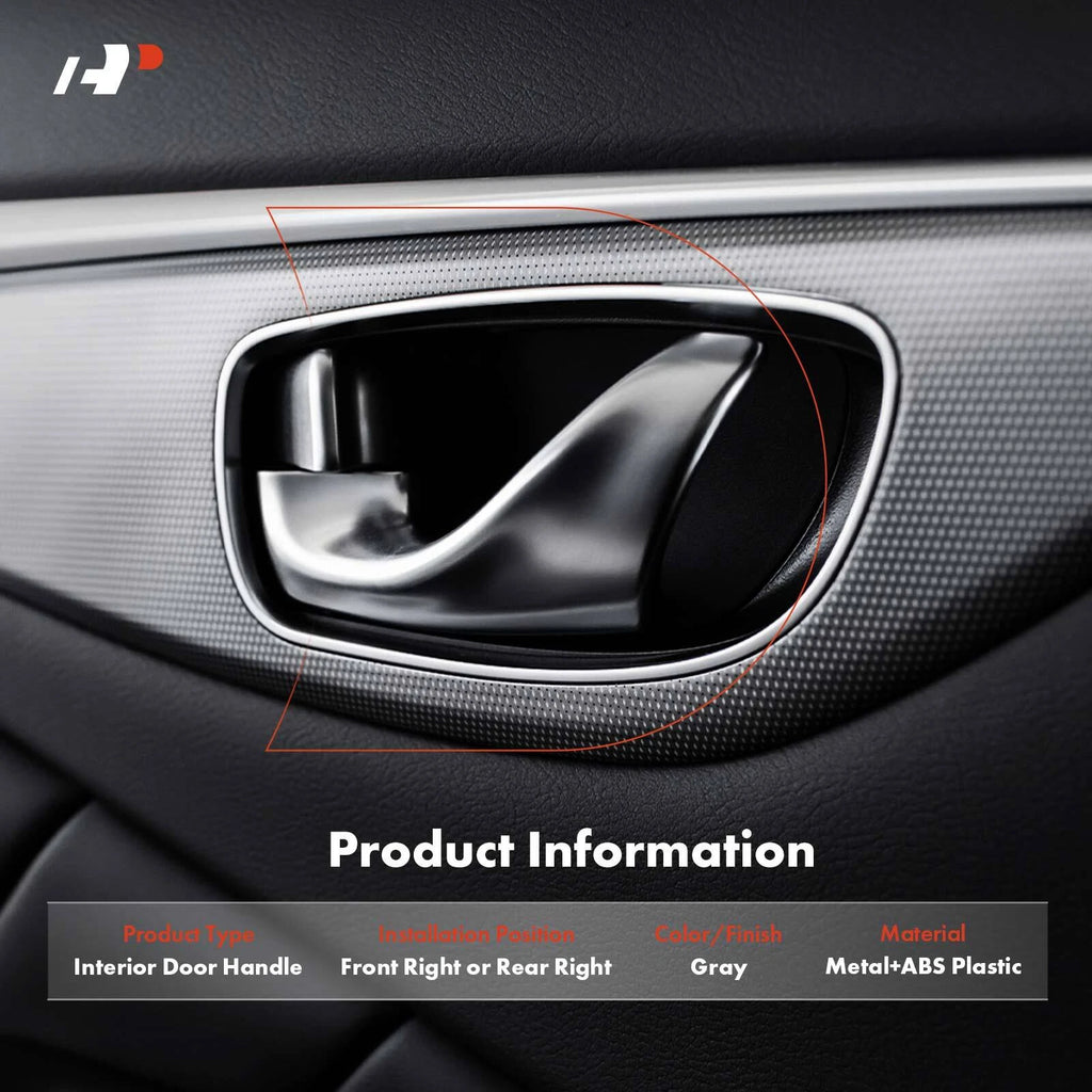 Front Right Gray Interior Door Handle for Toyota RAV4 (1996-2000)