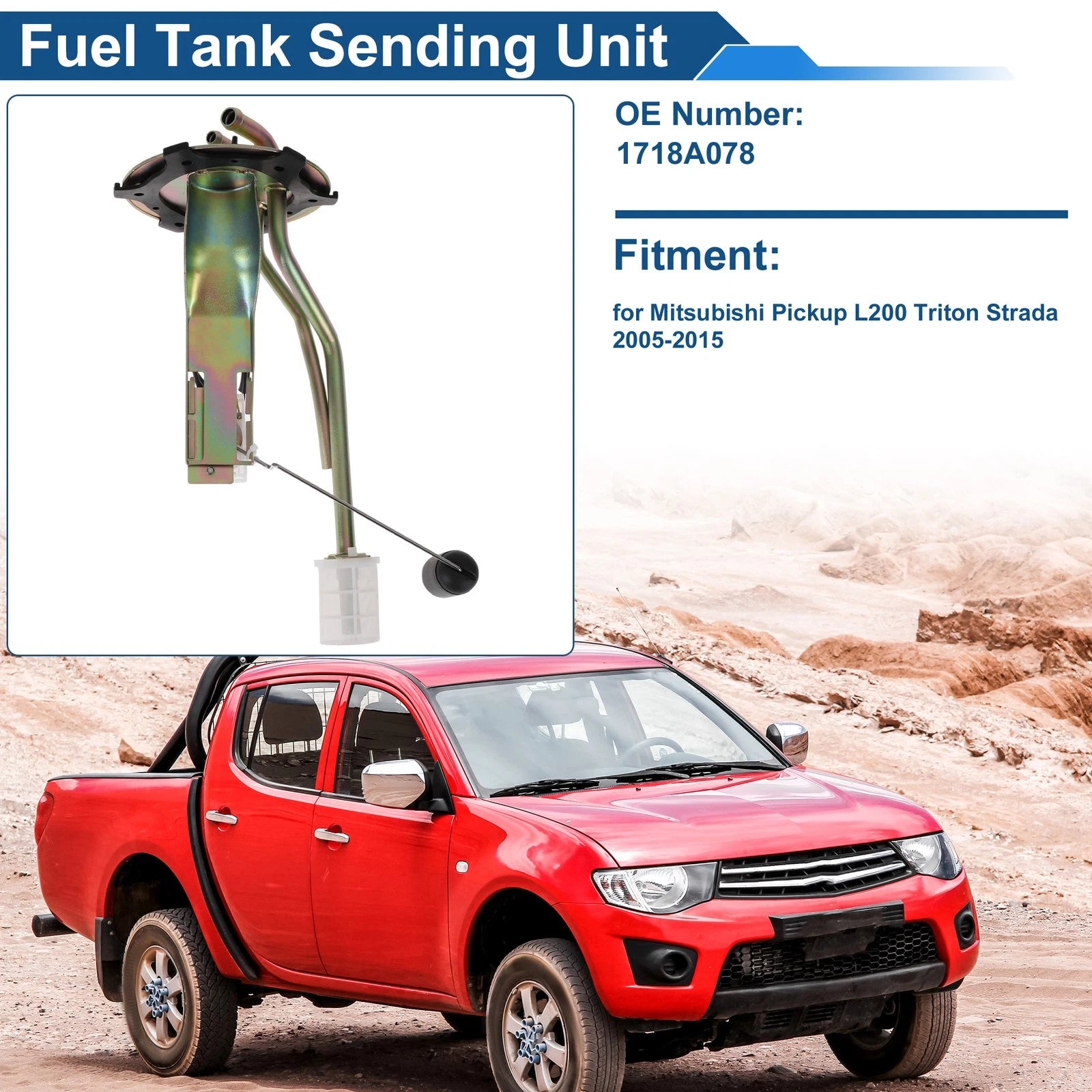 Fuel Level Sending Unit Module for Mitsubishi Pickup L200 (2005–2015) No. 1718A078