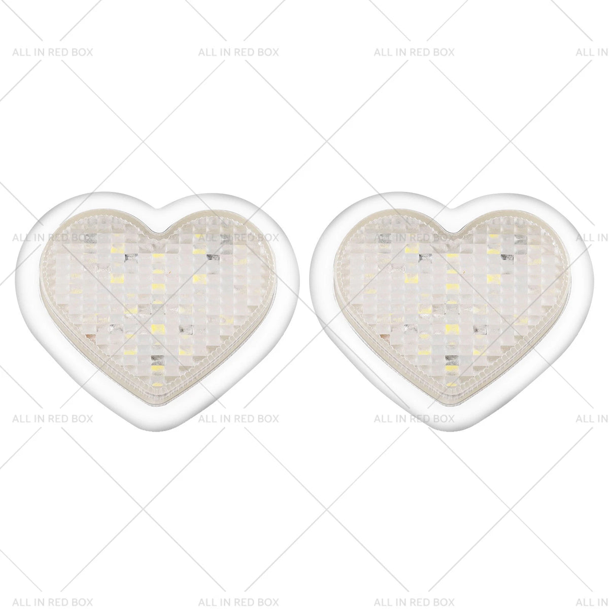Heart LED Side Marker Indicators for 12V Vehicles (Clear, Amber)
