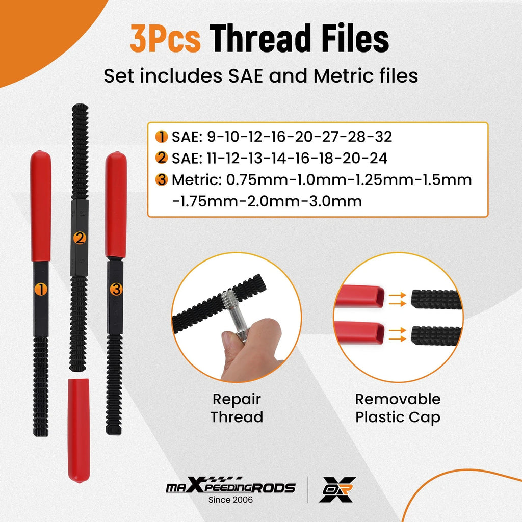 61PCS Thread Chaser Set for Automotive Rethreading (Universal)