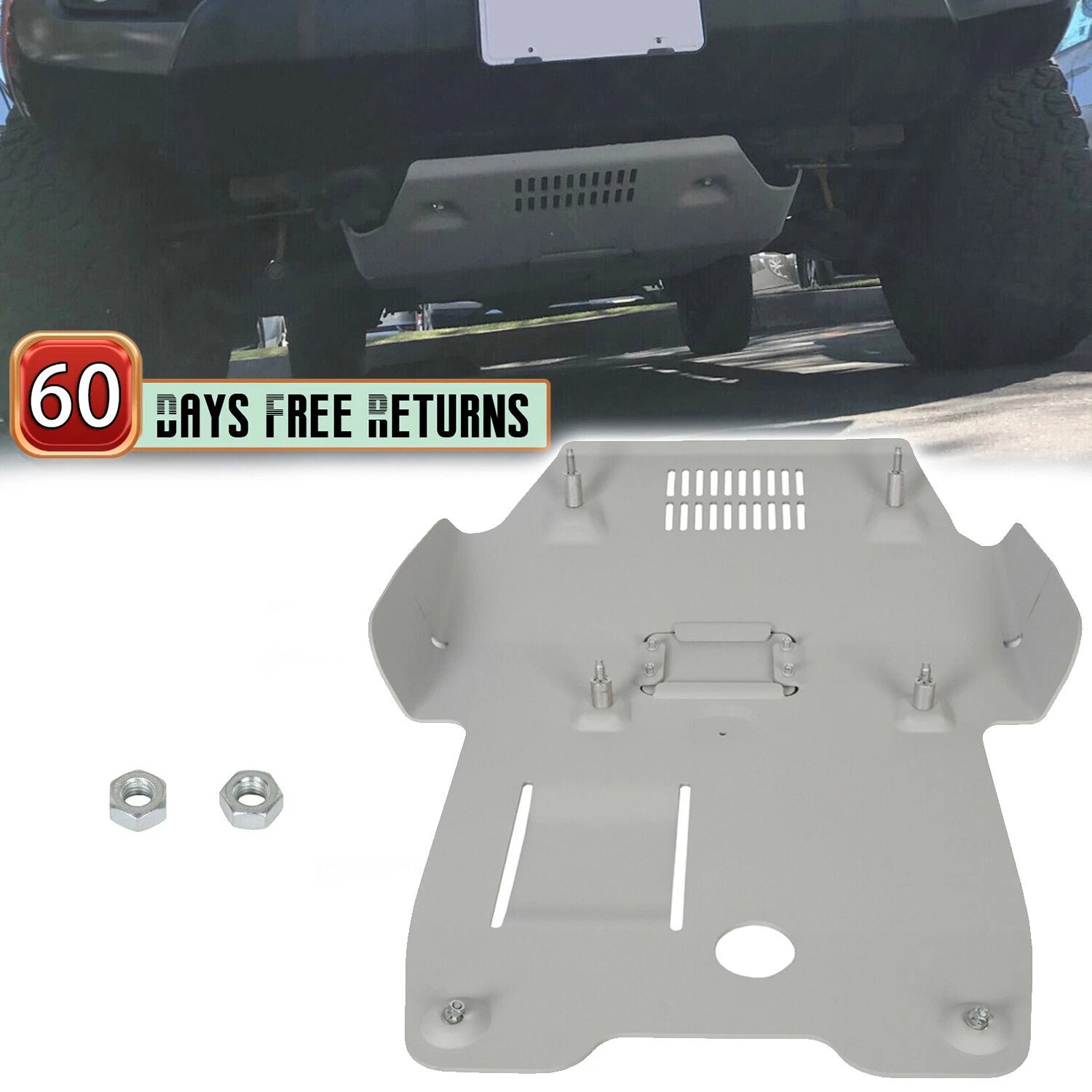 Front Skid Plate for Toyota Tacoma Off-Road (2016–2023) PTR60-35190 PTR60-35160