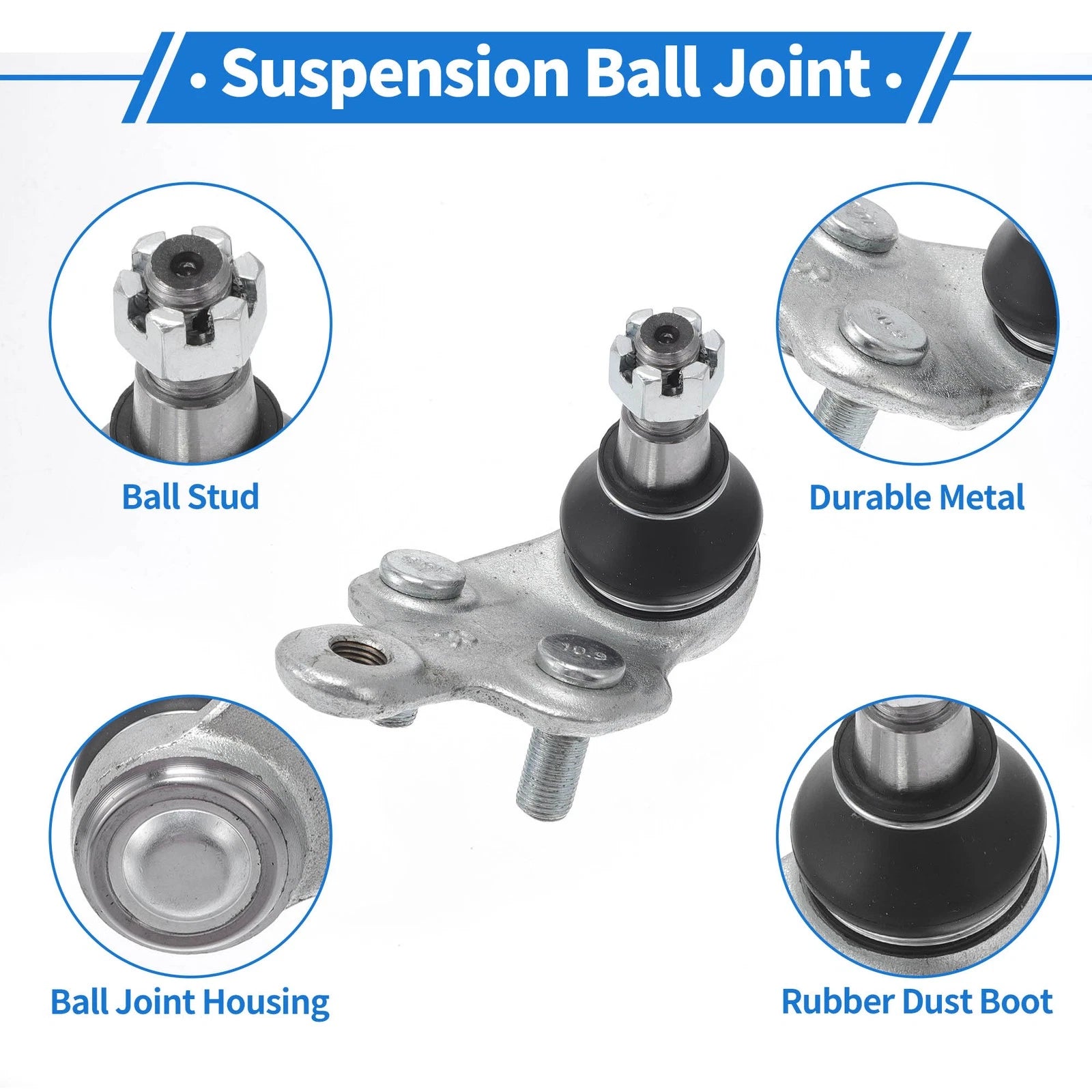 2X Front Lower Ball Joints for Toyota Camry (2002–2006) No.K90346/K90347