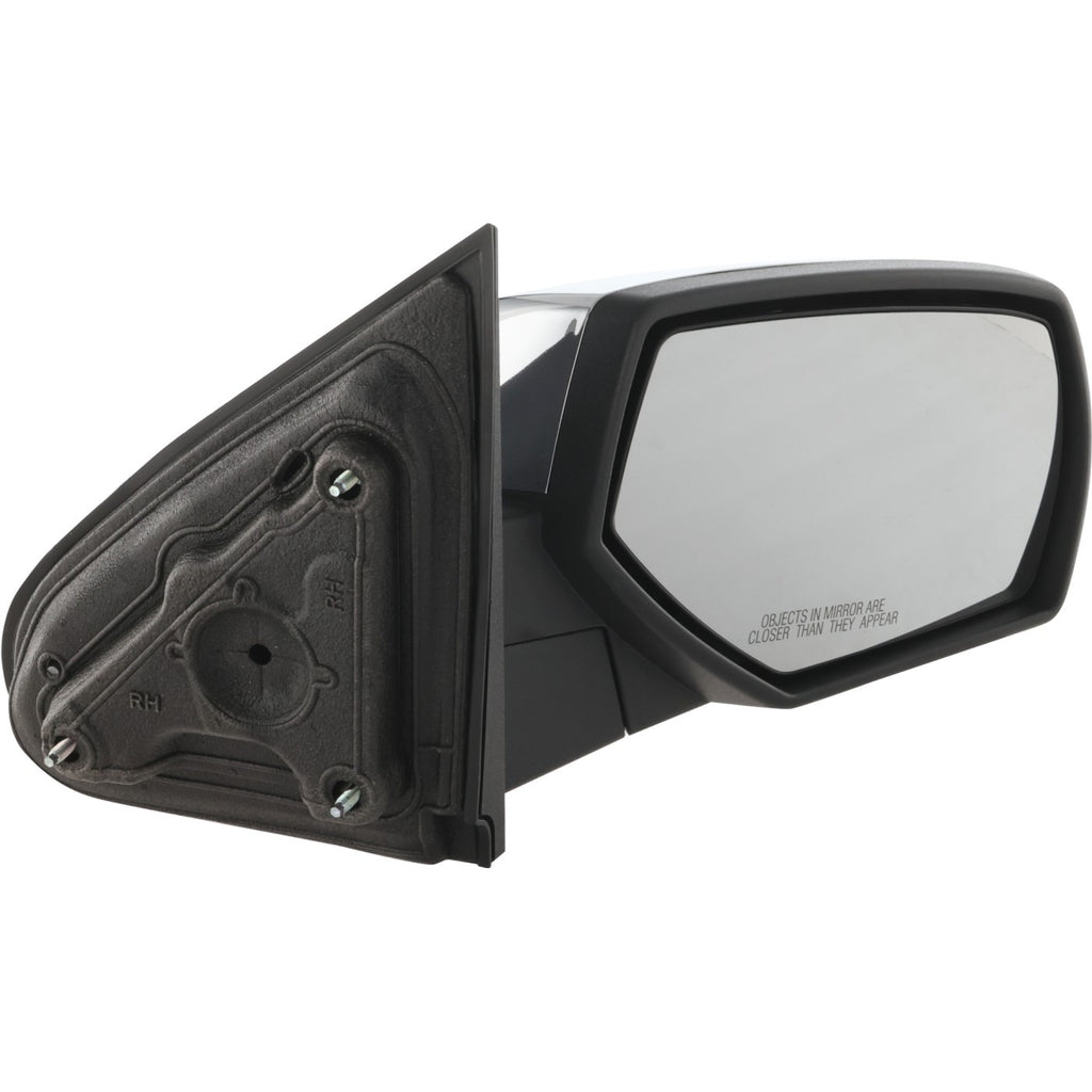 Right Manual Fold Chrome Mirror for Chevrolet Silverado 1500 (2014–2018)