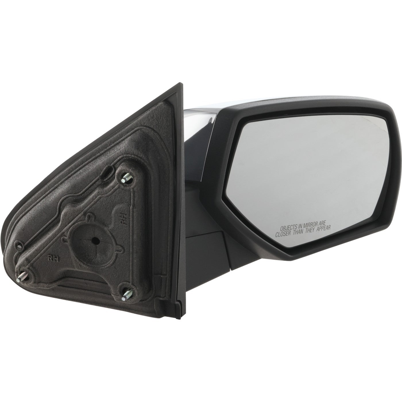 Right Manual Fold Chrome Mirror for Chevrolet Silverado 1500 (2014–2018)