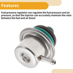 Fuel Pressure Regulator for Audi A4 (1994–2000) No. 0280160575 Metal 20-70 Psi