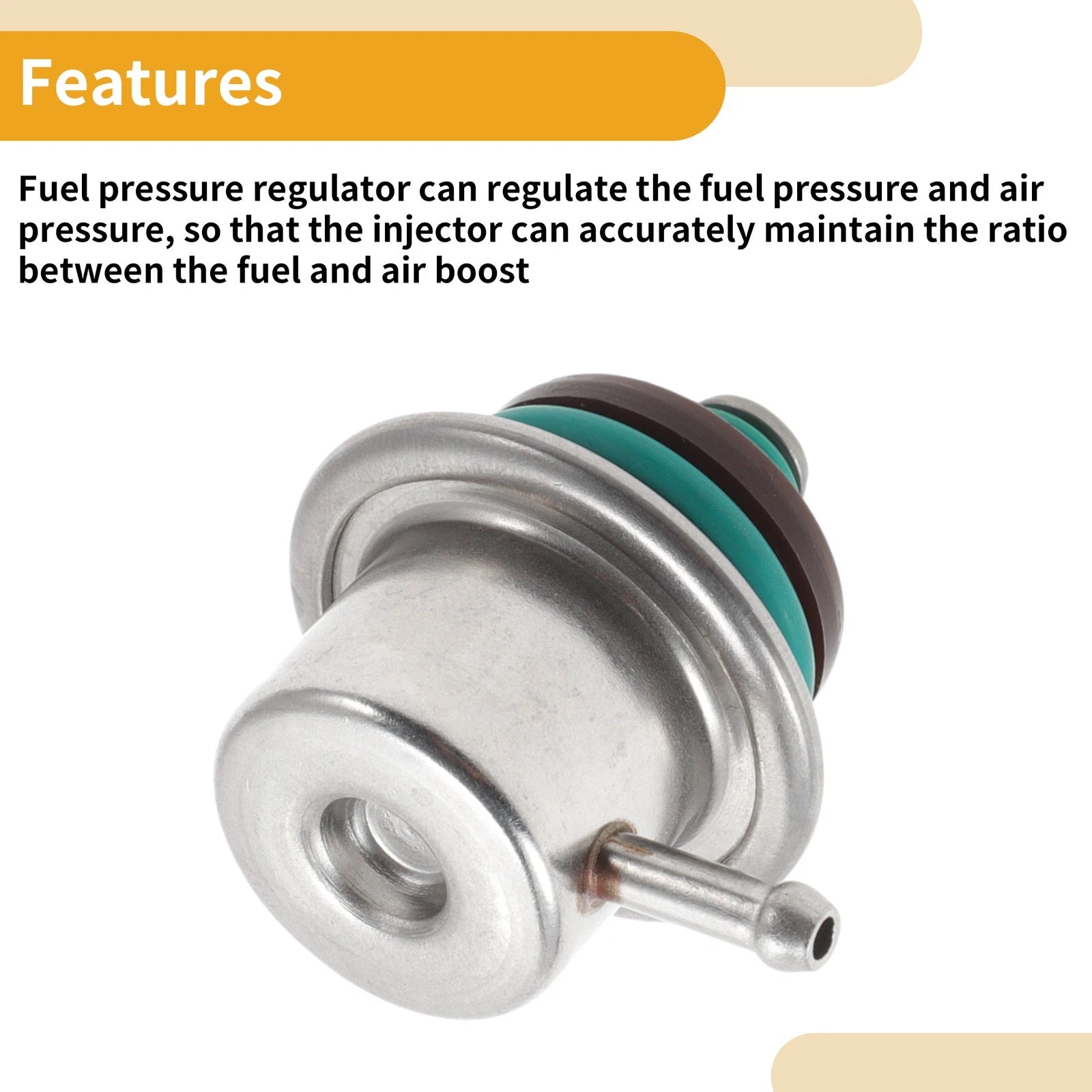 Fuel Pressure Regulator for Audi A4 (1994–2000) No. 0280160575 Metal 20-70 Psi