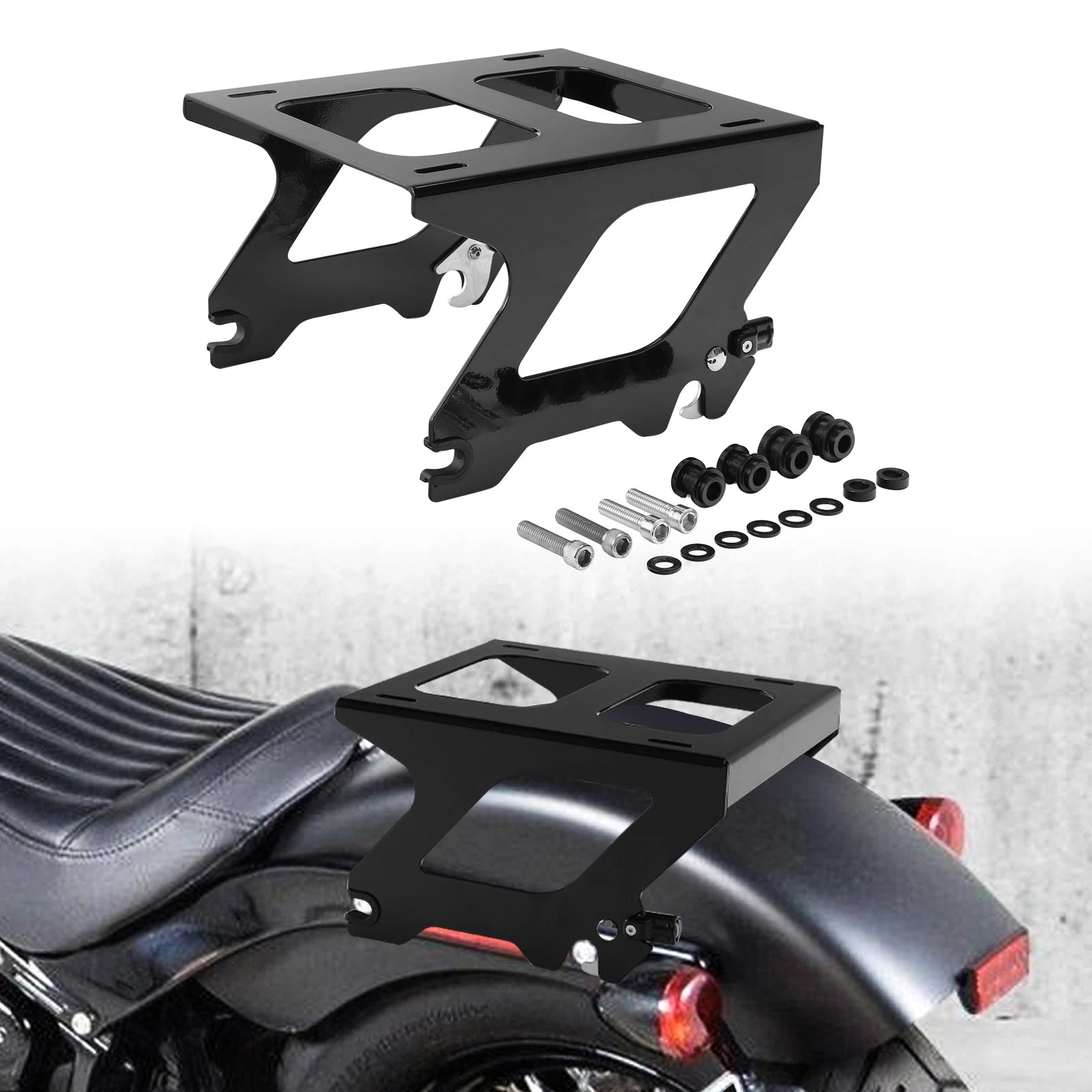 Detachable Solo Mounting Rack for Harley Softail Deluxe, Street Bob (2018–2025)