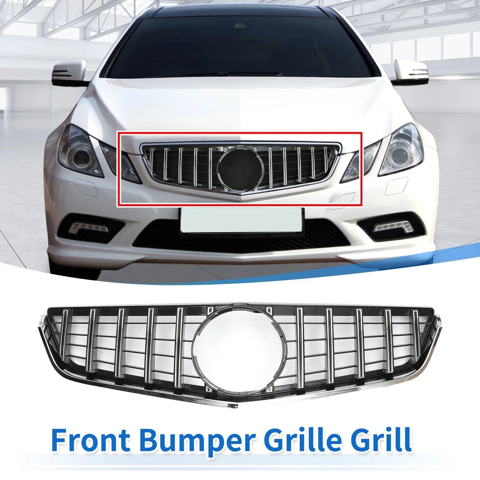 Front Upper Bumper Grille for Mercedes-Benz E250 (2011-2013)