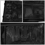 Smoked Housing Amber Corner Headlight Lamps for GMC Sierra 1500 2500HD (2007–2014)