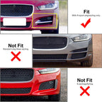 Black Front Bumper Outer Grill Covers for Jaguar XE R-Sport (2015-2019)