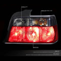Set of 2 Smoked Tail Brake Light Reverse Lamps for BMW E36 318i 325i 328i (1992–1998)
