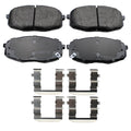 Set of 4 Akebono ProACT Ultra Premium Front Ceramic Pads for Kia Soul (2014–2016)