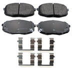 Set of 4 Akebono ProACT Ultra Premium Front Ceramic Pads for Kia Soul (2014–2016)