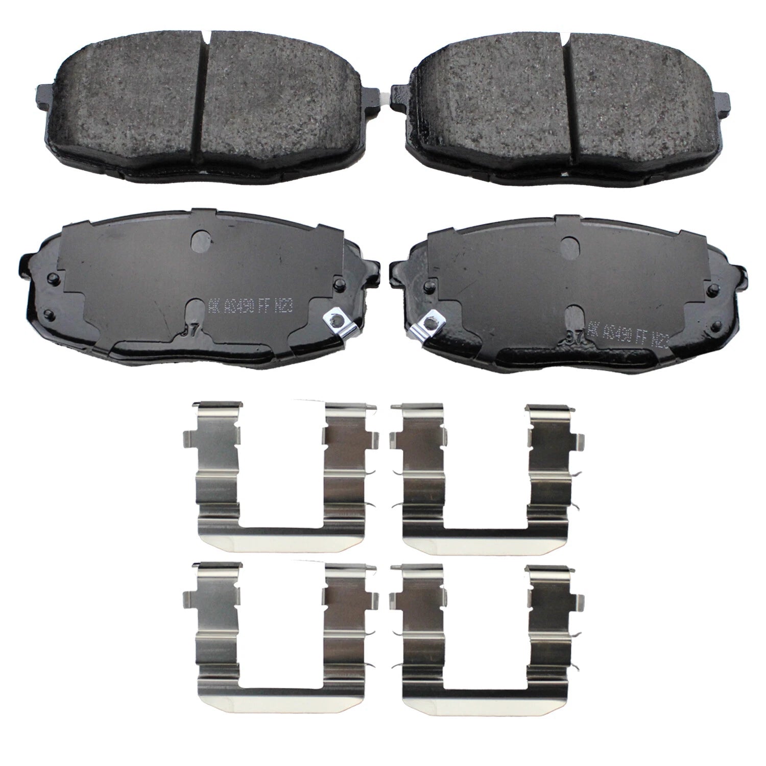 Set of 4 Akebono ProACT Ultra Premium Front Ceramic Pads for Kia Soul (2014–2016)