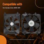 Electric Cooling Fan Assembly for Honda Civic (2006–2011)