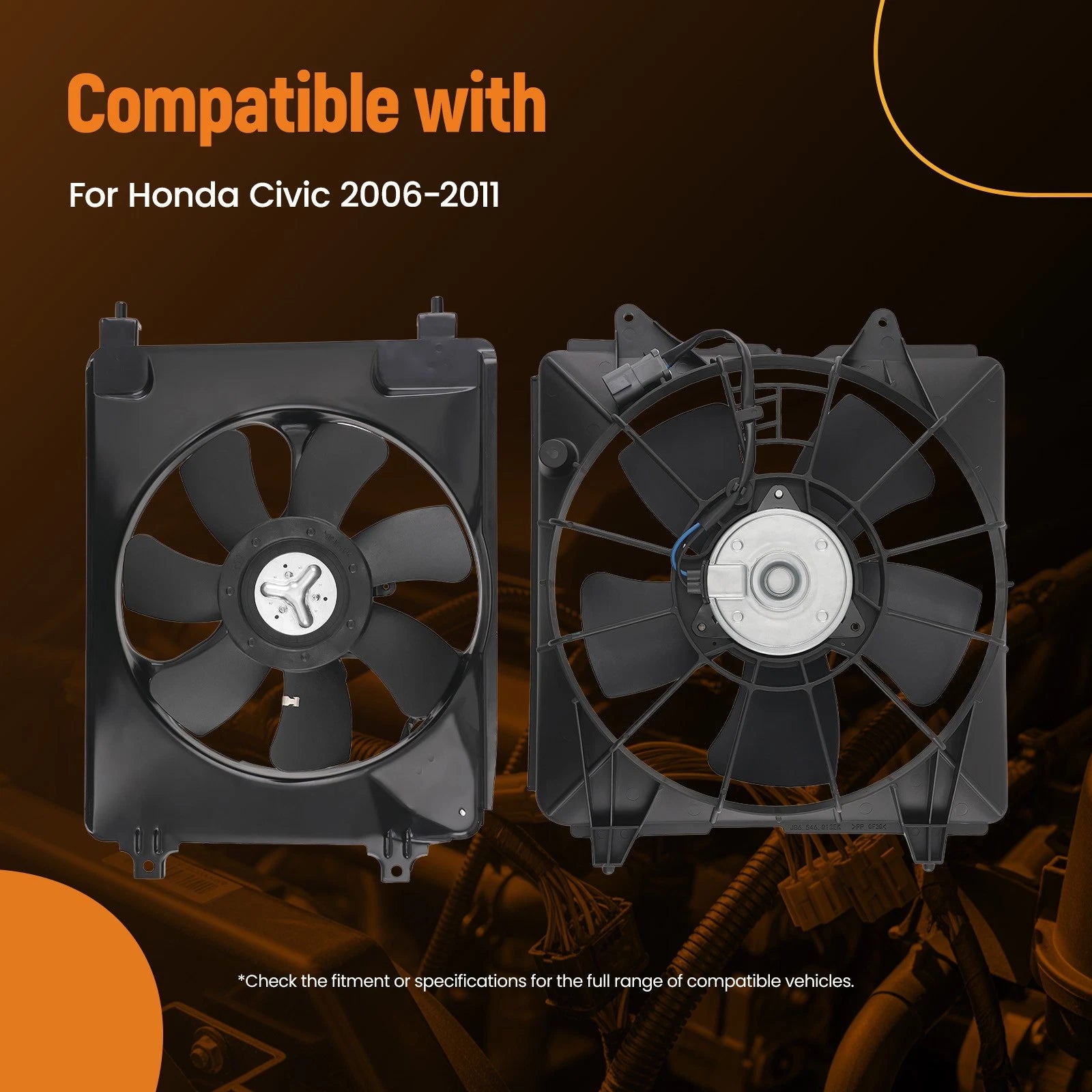 Electric Cooling Fan Assembly for Honda Civic (2006–2011)