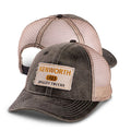 Charcoal Faux Waxy Cotton Patch Snapback Hat for Kenworth Trucks