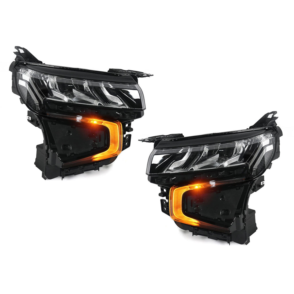 LED Headlight Set for Chevy Tahoe (2021–2024) w/ Halogen Turn Signal