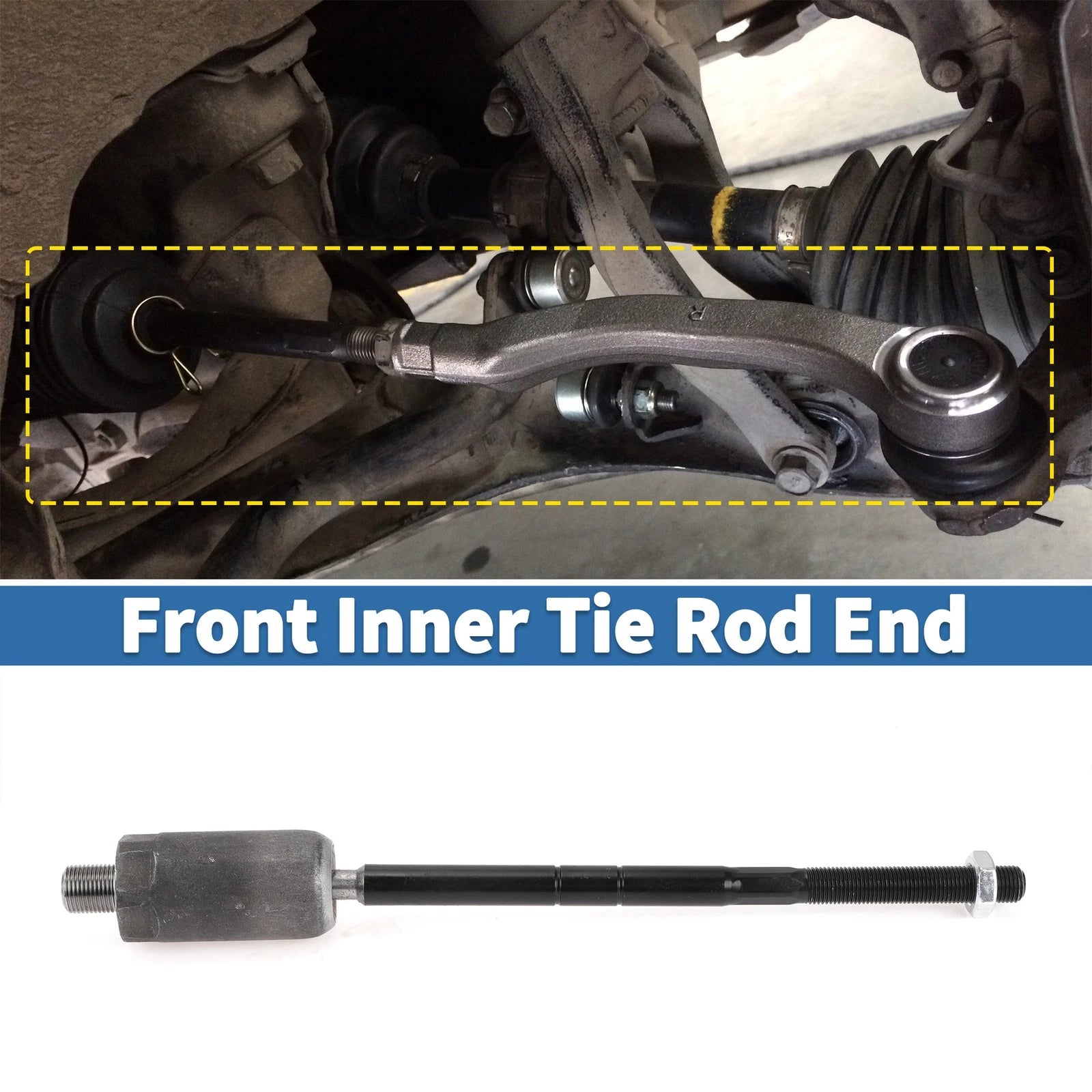 2 Pcs Front Inner Tie Rod End Links for Ford Explorer (2002–2006)