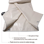 10'x20' Heavy Duty Waterproof Vinyl Tarp Cover for Patio Shelter