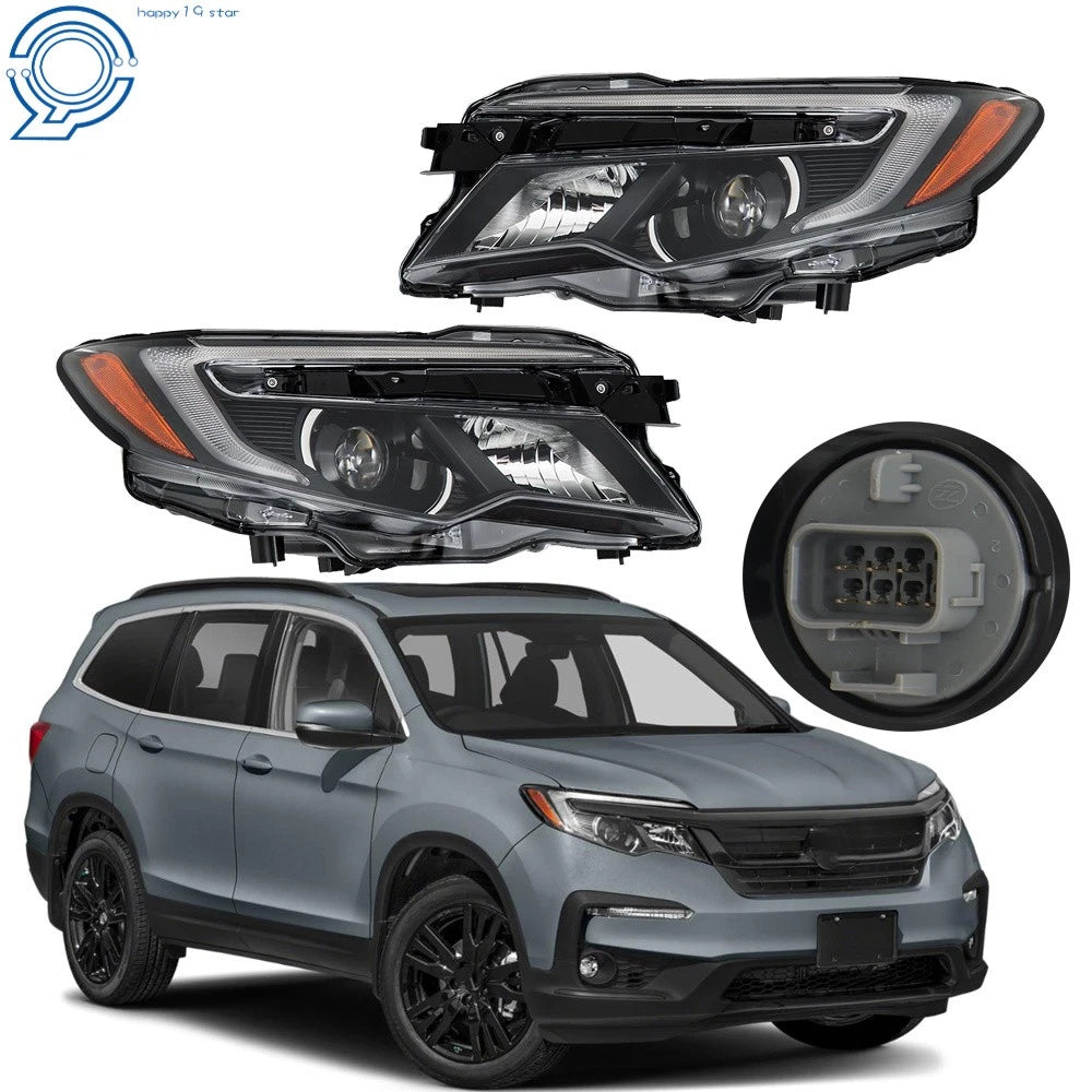 LED Headlight Set for Pilot Elite (2016–2018) & Passport (2019–2021)