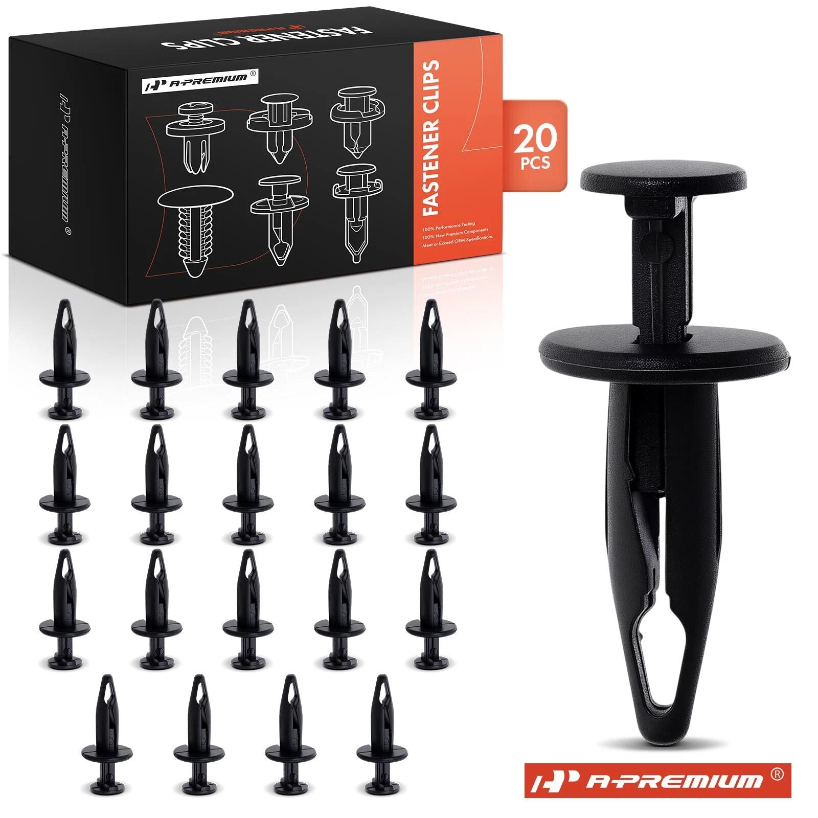 20Pcs Nylon Bumper Fascia Retainer Clips for GM Ford (Various Years)