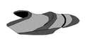 Seat Cover for Yamaha FZR (2012–2016) - Blacktip Gray/Dark Gray