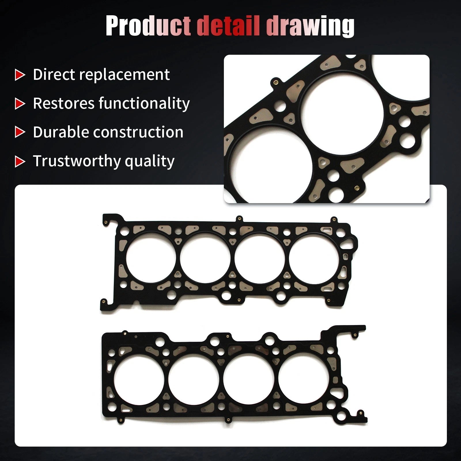Head Gasket Set & Timing Chain Kit for Ford Explorer Mustang (2003)