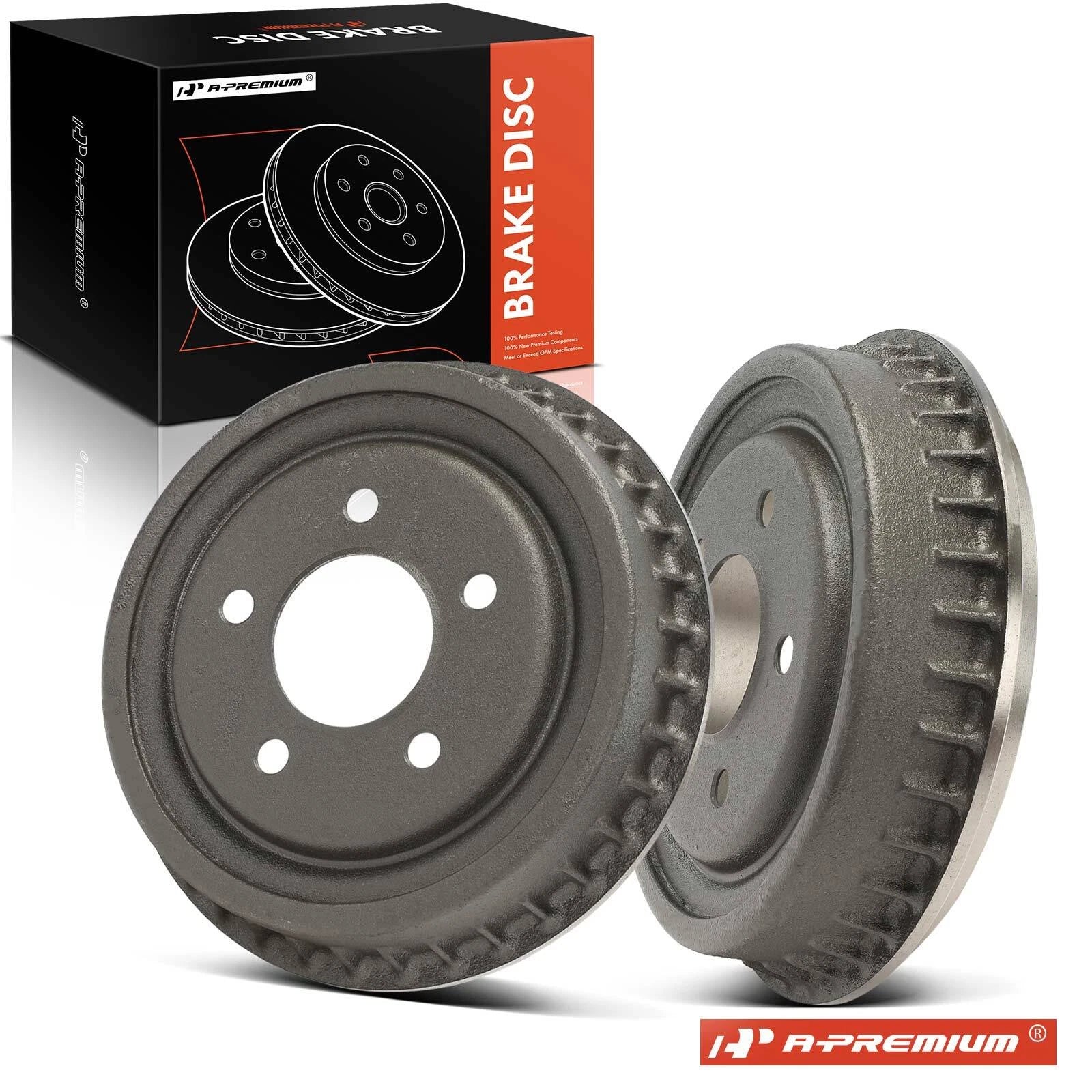 2X Rear Brake Drums for Ford Ranger (1998–2009) Mazda B2300 (1998–2009)
